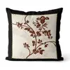 Cojín de mesita de noche estilo salón de té vintage, Nueva almohada de cama floral y de pájaros estilo chino, Cojín decorativo de sofá con sombra de bambú Zen, Venta al por mayor de cojines