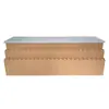 Mesa de corte de frutas para frutería consola isla de mármol individual doble mostrador caja registradora acero inoxidable soporte de mesa de corte y lavado de frutas