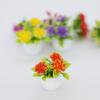 Casa de bonecas acessórios para casa de bonecas mini modelo de planta simulação pequena planta em vaso micro ornamentos de paisagem flor planta em vaso