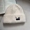 Chapéu de Cobertura de Cabeça Versátil Outono/Inverno Feminino, Chapéu Slouchy Estilo Coreano para Circunferência de Cabeça Grande, Chapéu de Lã Tricotado Espesso Quente para Proteger as Orelhas
