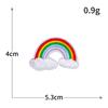 Serie de Nubes Arcoíris Pegatinas de Tela Bordada Transfronterizas Nuevas Parche Bordado para Computadora Zapatos Bolsos Ropa DIY Etiquetado