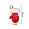 Colgante Navideño Aleación Goteo de Aceite Colgante Pequeño DIY Accesorios de Joyería Aretes Collar Pulsera Accesorios Sombrero Navideño