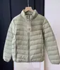 Nuevo Estándar Nacional 90 Plumón de Pato Blanco Ligero, Cálido, Delgado, Suave, Cuello Alto, Chaqueta de Plumón de Manga Larga a la Moda 25 Nuevo Invierno L1207Y