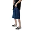 Comercio exterior shorts de mezclilla ropa exterior para hombre tendencia ins marca de moda de moda pantalones de cinco puntos estilo Hong Kong shorts de mezclilla holgados para hombre