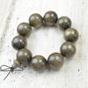 Pulsera Natural Yin Hundimiento Seda Dorada Nanmu 108 Pulsera de Material Verde Ébano Cuentas de Buda Sándalo Cuentas de Rosario Pulsera para Hombres y Mujeres Agarrar