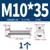 Perno Hexagonal con Brida de Acero Inoxidable 304 con Arandela Antideslizante Tornillo Antiaflojamiento 4M5M6M8M10M12Mm