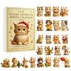Calendario de Adviento Navideño 2026 Transfronterizo Caja Sorpresa Serie de Mascotas Lindas Caja Sorpresa Colgante Decoración Festiva de Árbol de Navidad