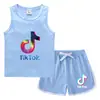 Conjunto de Chaleco y Shorts de Verano para Niños 2026 Estilo Coreano Casual Camiseta Interior Absorbente de Sudor de Color Caramelo sin Mangas para Bebés y Niños
