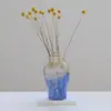 Vaso Retro Europeu Fenton Vitral Recipiente para Flores Decoração de Mesa Hidropônica Recipiente para Arranjo de Flores Decoração de Gabinete de TV Entrada
