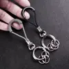 Llavero Universal de Metal DIY Colgante Creativo de Cuentas para Pareja Anillo Llavero Personalizado Cadena de Llaves Regalo de Nicho