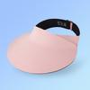 Sombrero de sol de una pieza sin rastro para mujer 2024 nuevo estallido circunferencia de cabeza grande plegable parte superior vacía visera solar sombrero de sol