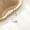 Pendientes de Plata de Ley S999 Lágrima de Rupert para Mujer Cuidado del Agujero de la Oreja Pendientes de Plata Pura Pendientes de Gota de Agua Pendientes de Plata Versátiles de Lujo Ligero