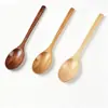 Cucharas de madera al por mayor, cucharas para miel, cucharas para helado, cucharas para postre, cucharas de madera de mango largo para arroz y pequeños utensilios de madera