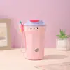 Caneca de Café com Logo Gravado Personalizado, Copo Térmico de Aço Inoxidável 316 para Meninas, Aparência Sofisticada, Fofo, Compacto, Copo de Água Portátil