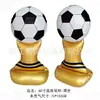 Novo Balão de Futebol Grande em Pé Copa do Mundo Chuteira de Ouro Prêmio Reunião Esportiva Decoração com Balão Balão de Filme de Alumínio