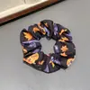 Diadema de Tela de Satén con Telaraña de Araña Fantasma Intestinos Halloween Transfronteriza Diadema de Bola de Pelo para Mujer