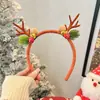 Novos Acessórios de Cabelo de Natal 2024 Aro de Cabelo Aro de Cabelo de Rena Feminino Acessórios Fofos