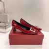 Sapatos Baixos com Fivela Quadrada, Saltos Bloco, Novo Estilo High-End Primavera e Outono 2026, Saltos Finos, Bico Quadrado, Sapatos Femininos Estilo Francês