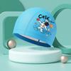 (Autorización especial) Gorro de natación de dibujos animados de delfín para niños, PU, multicolor opcional