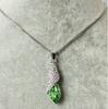 C064 Jóias Desert Light Cristal Austríaco Mar Faltando Gotas de Água Colar de Diamante Conjunto de 2 Peças Conjunto de Brincos