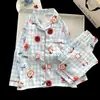 Pijama KT Cat Directo de Fábrica para Mujer Primavera Otoño Algodón Nube Manga Larga 2026 Nuevo Súper Caliente Lindo Conjunto de Ropa para el Hogar