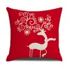 Funda de Almohada de Reno Navideño Estilo Moderno Sencillo Personalizable Estilo Nórdico Minimalista Cojín de Cintura Cómodo para el Hogar Amigable con la Piel
