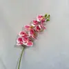 Orquídea Mariposa de Película de 9 Cabezas Impresa en 3D Tacto Real Flor Artificial Decoración de Boda Hogar Hotel Adornos Flor Artificial Al por Mayor