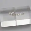 Etiqueta de Metal Costurada à Mão com Letras em Inglês, Fivela Retangular com Letra, Etiqueta para Roupa, Fivela Decorativa para Sapatos e Chapéus, Acessórios para DIY de Colares