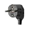 Enchufe alemán francés cableado lateral enchufe de cableado estándar europeo cabeza recta ensamblada calibre europeo enchufe de alimentación con conexión a tierra de tres polos