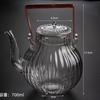 Tetera de Vidrio de Borosilicato Alto con Tapa de Flor de Crisantemo Resistente al Calor Juego de Té para el Hogar Rompe Té Olla de Cobre Resistente al Calor Hierve Agua