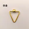 Colgante de Aleación Artesanal Vintage con Diamante Accesorios Decorativos para Puerta de Gabinete Cajón Botiquín Manija Triangular Simple Respaldo de Silla