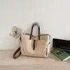 Bolsas Casuais Simples de Lona Japonesas 2026 Início do Outono Novas Tendências Ins para Ir ao Trabalho Estudante Universitário Bolsa Tote Transversal Tendência