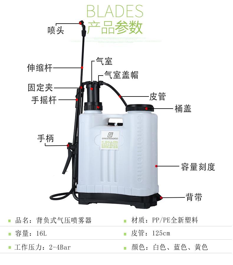 手动喷雾器 肩负式