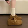 Zapatos Birkenstock completamente cerrados para aumentar la altura interna de personas bajas para mujer Otoño 2026 suela gruesa slip-on Birkenstock zapatos individuales mocasines de principios de primavera