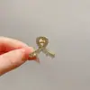 Mini Pinza para el Cabello con Forma de Corazón, Elegante Pasador de Princesa, Pinza de Media Presión Exquisita de Gama Alta, Pinza para Flequillo, Accesorio para el Cabello para Mujer
