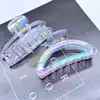 Pinza para el Cabello de Sirena Perlada con Acabado de Alta Gama, Pinza de Tiburón Iridiscente, Pinza Grande para Recogido en la Parte Trasera de la Cabeza, Accesorio para el Cabello