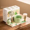 Set de matcha japonés de alta calidad, caja de regalo de cerámica, batidor de té incluido, producto popular para ventas transfronterizas, directamente del fabricante