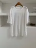 Camiseta de Verano 2026 para Mujer con Bordes Deshilachados, Mangas Cortas, Delgada y Cómoda, Transpirable, Estilo Holgado y Casual