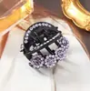 Elegantes Pasadores Pequeños y Medianos de Flor Brillante con Pedrería Checa Importada para Peinados Recogidos Pedrería