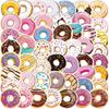 50 peças adesivos de rosquinha colorida para graffiti, decoração personalizada, guitarra, notebook, mala, DIY, à prova d'água, sem infração
