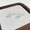 Pendientes de Perlas Swarovski Ligeros de Lujo y Sencillos, Pendientes de Moda y Elegantes con un Toque de Alta Gama, Pinzas para Orejas Tipo Bobina de Mosquito para Mujeres Sin Perforaciones