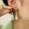 Aretes colgantes Widney chapados en oro real con circonita y Piedra Ojo de Gato, moda, temperamento, alta calidad, versátiles
