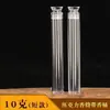 Tubo Quadrado de Plástico ABS 20g para Incenso, Transparente e Espessado, para Varetas de Incenso de Agarwood e Sândalo, Porta-Incensos 10g 5g, Recipiente para Incenso