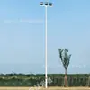 Fabricante de poste de luz central de 15 m em Nantong, Jiangsu, instalação com embalagem, luminária de projeção LED, luminária de torre de guindaste LED