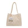 2025 Nova Bolsa Estilo Coreano Cor Sólida Grande Capacidade Design Retrô Bolsa de Ombro Casual Tote Bolsa de Mão
