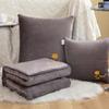 Almohada Gruesa Multifuncional Edredón de Doble Propósito Siesta de Oficina Plegable Cojín Pequeño Cojín para Coche Edredón