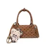 Bolsa Cilindro de Bolinhas para Mulheres, Bolsa Almofada Fresca e Fashion, Versátil e Pode Ser Usada na Cruzada, Bolsa Casual para o Dia a Dia