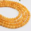 Otimização de jóias Myanmar amarelo jade cor calcedônia contas soltas contas redondas amarelas diy pulseira frisada jóias acessórios atacado