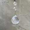 Acessórios de pingente para lustre de cristal, contas octogonais, prontos para pendurar, cortina de contas DIY, pingente de cortina de porta, decoração de casamento, bola de diamante