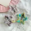 Pasador de Pelo Grande de Estrella de Cinco Puntas de Hilo de Color Mixto Pinza para el Cabello de Estrella Infantil Pinza Lateral Bb Pinza para Flequillo Femenino Accesorio para el Cabello Tocado para Niñas